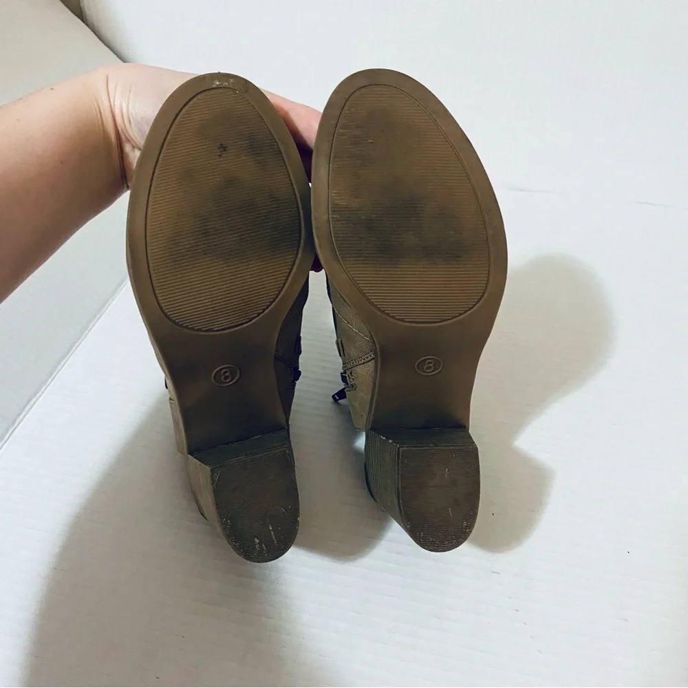Universal Thread Women's‎ Size 8 Edwina Open Toe Block Heel Booties